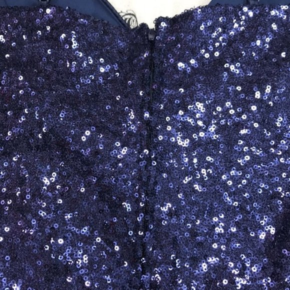 Trixxi Juniors' Surplice Sequined Dress - Picture 8 of 8